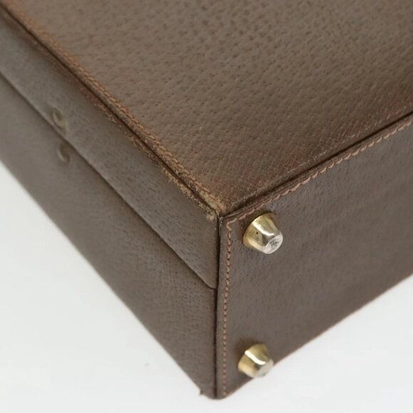 GUCCI Trunk Leather Brown Gold - Picture 7 of 14